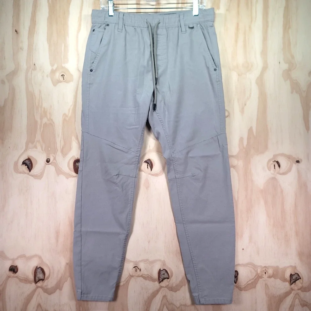Projek Raw MTL/02 Mens M (32-33) Gray Jogger Pants Elastic Waist Drawstring - Picture 1 of 16